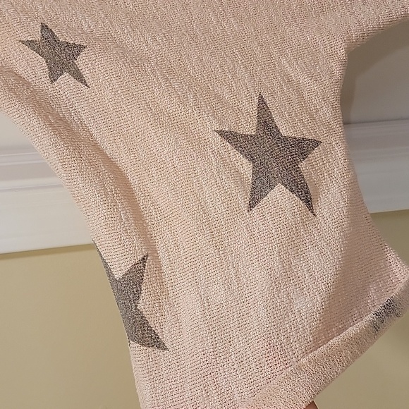 143 Story Oversized Star Lightweight Cardigan Wrap Beachcover Size Large - Picture 6 of 8